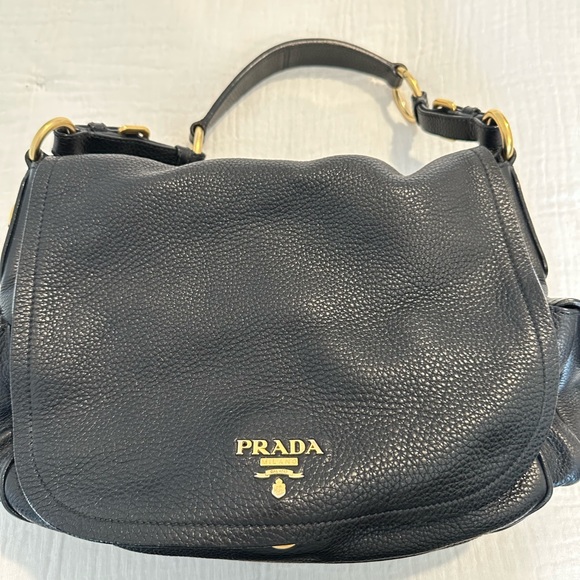 Prada Handbags - Prada Nero Vitello Daino bag .
